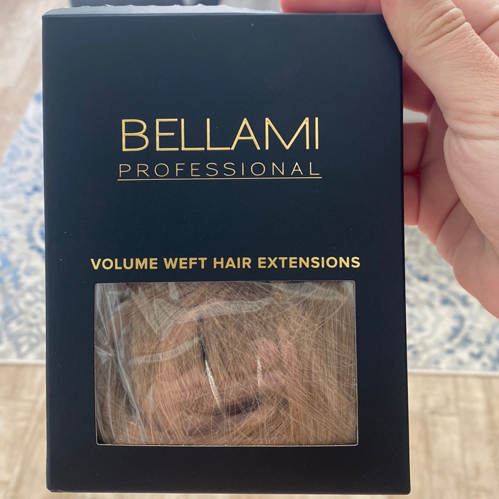 Never used or worn! In packaging Bellami volume weft hair extensions.